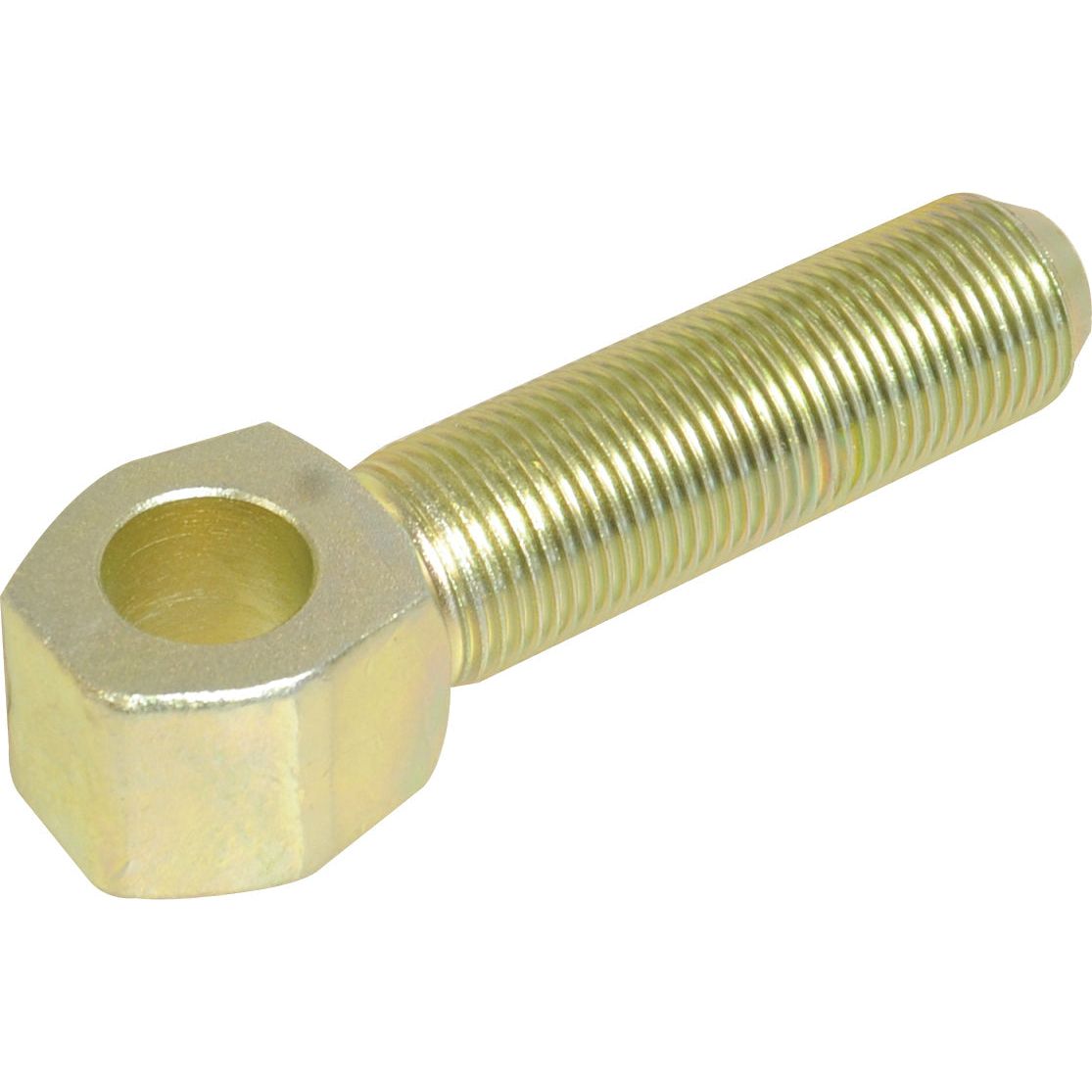A metallic, hexagonal-headed bolt with a hollow center hole and a thread length of 113mm, named the Top Link Threaded Eye with a thread size of M36x3 RH, branded by Sparex (Sparex Part No. S.56818).