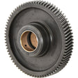 The Idler Gear - S.59079 by Sparex is a circular industrial machine part featuring a metallic construction with evenly spaced teeth, having 77 teeth in total. It measures 20mm in width and has an outer diameter of 121.6mm, with a central hole.