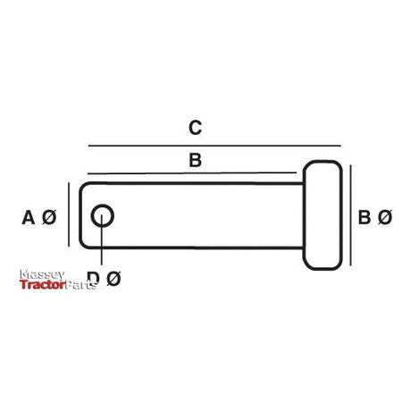 Imperial Clevis Pin⌀3/8'' x 1 17/32''
 - S.1442 - Farming Parts