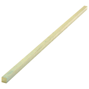 Image of a 12-inch, long, thin rectangular rod made of Imperial Key Steel (1/4'' x 1/4'', DIN 6880), branded by Sparex with the part number S.1351, displaying a light cream color against a white background.