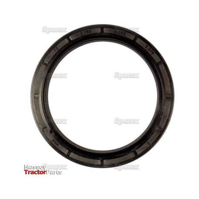 A black circular seal labeled "TC 2180 35000 0407" with the "Sparex" and "Massey Tractor Parts" logos in the background, resembling an Imperial Rotary Shaft Seal, 2 3/4'' x 3 1/2'' x 3/8'' | Sparex Part No.S.57833, often found in Case IH equipment.