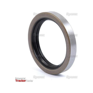 The Imperial Rotary Shaft Seal, 3 1/4'' x 4 1/4'' x 5/8'' (Sparex Part No. S.57936) features a metal circular ring with an inner black rubber lining and the text "Massey Tractor Parts" at the bottom left. It is positioned against a white background.