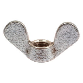 Close-up image of a Sparex Imperial Wing Nut (Part No. S.563), zinc-plated, with a 5/16'' UNC thread (DIN 315 standard), featuring two wings and a central threaded hole, tensile strength rated at 8.8.