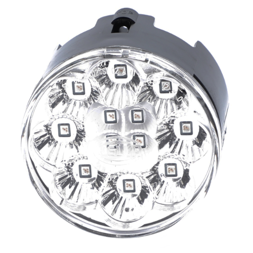 Close-up view of a round LED light bulb, similar to the Fendt - Indicator Rear - G737900020070 by AGCO, featuring multiple small LED components arranged in a circular pattern.