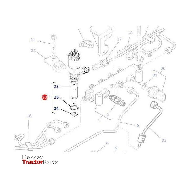 Massey Ferguson Injector - 4226782M1 | OEM | Massey Ferguson parts | Injectors-Massey Ferguson-Engine & Filters,Farming Parts,Fuel Delivery Parts,Injectors,Injectors & Nozzles,Tractor Parts
