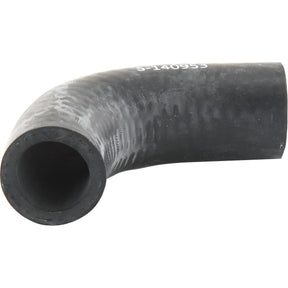 Black rubber inlet hose with a curved shape, designed for compatibility with John Deere, featuring "S.140953" printed near one end, by Sparex. Both ends have an inner diameter of 16mm.