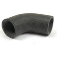 A black, curved rubber Inlet Hose from Sparex (Part No. S.57704), with an inner diameter of 38mm on the smaller end and 40mm on the bigger end, is positioned on a white background. Alphanumeric markings are visible on its surface, indicating it is compatible with Case IH machines.