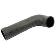 A Sparex Inlet Hose (Part No. S.65780), featuring a black, slightly curved rubber design with a smaller inner diameter of 41mm and a larger inner diameter of 44mm at the ends, is displayed against a white background along with a durable hose clip.