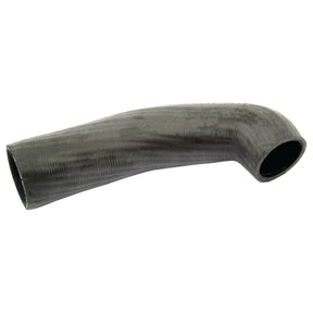 A Sparex Inlet Hose (Part No. S.65027) with a curved shape and an inner diameter of 43mm at both ends, made from black rubber, against a white background.
