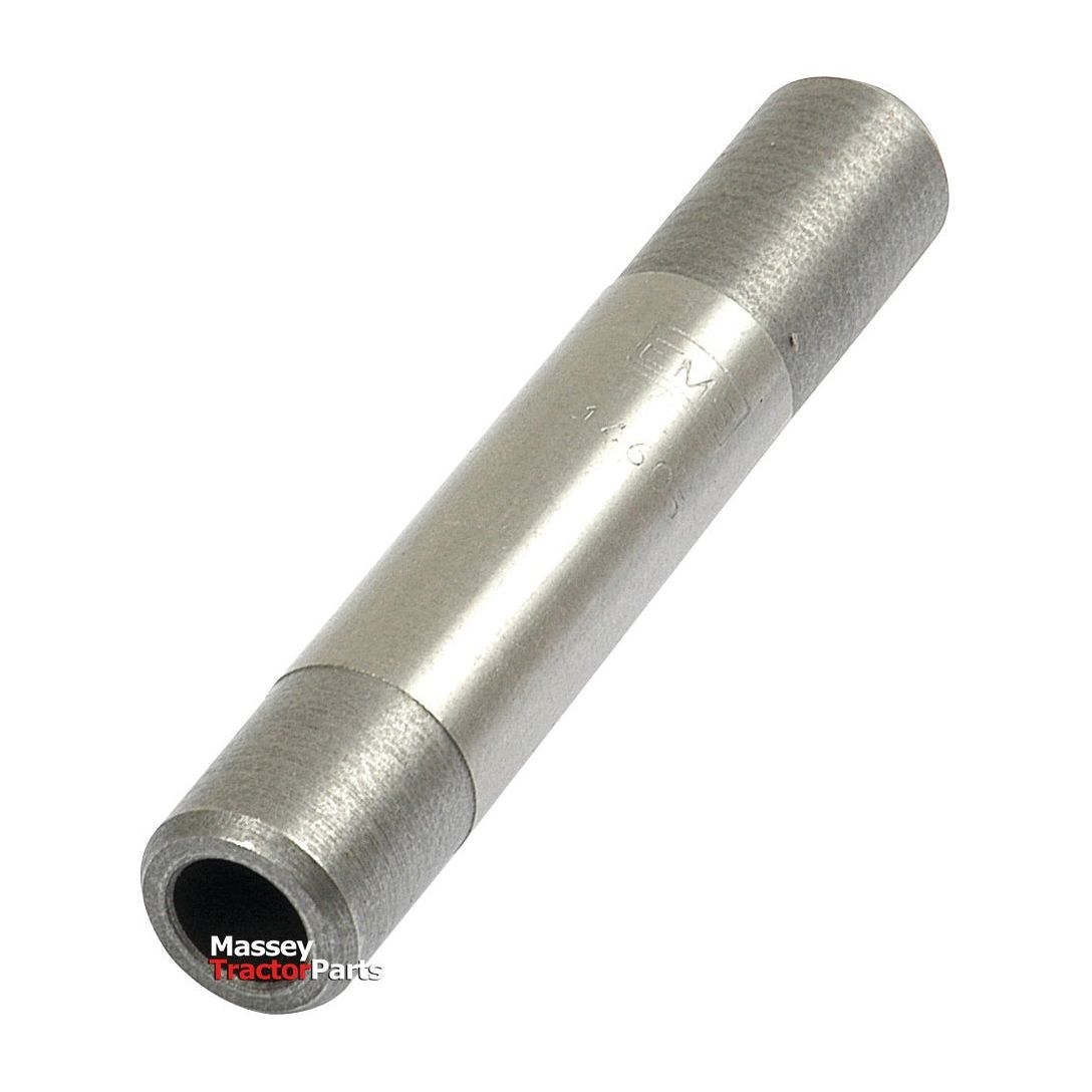 A cylindrical metallic pin with text engraved on its surface. The lower part of the image includes a small logo that reads "Massey Tractor Parts," likely used in Case IH or other agricultural equipment. The product is identified as an Inlet Valve Guide (Sparex Part No. S.57612) from the brand Sparex.