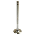 A single metal engine valve with a long stem and a round, flat base stands upright against a white background, resembling an Inlet Valve Guide (Sparex Part No. S.57603) commonly found in International Harvester or Case IH machinery.
