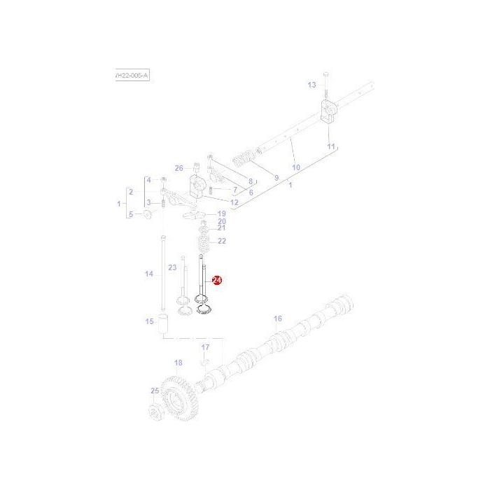 Inlet Valve - V837069003 - Massey Tractor Parts