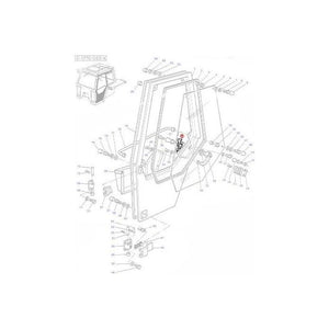 Inner Door Handle L/H - 3301854M91 - Massey Tractor Parts