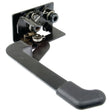 Image of a Sparex Inner Door Handle RH (Part No. S.20925) in black metal with various springs and components attached to a mounting plate, compatible with Case IH equipment.