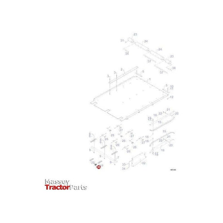 Inner Link - D42354800 | OEM |  parts | Drive Chain & Components-Massey Ferguson-Combine,Farming Parts,Harvesting & Cutting,Machinery Parts,Tractor Parts