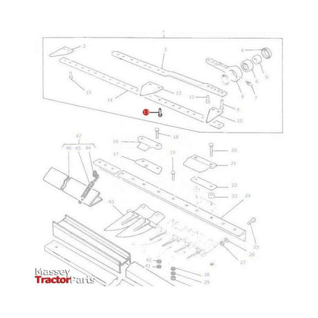 Massey Ferguson Knife Section Rivet - 480814M92 | OEM | Massey Ferguson parts | Knife-Massey Ferguson-Combine,Farming Parts,Harvesting & Cutting,Knife,Knife Section Fasteners,Knife Sections,Machinery Parts,Tools,Tractor Parts,Workshop