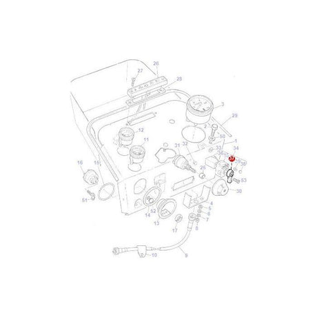 Knob Indicator - 3104649M1 - Massey Tractor Parts