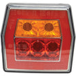 LED Rear Combination Light, Function: 3, Brake / Tail / Indicator, RH & LH, 12-36V
 - S.143048 - Farming Parts