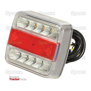 LED Rear Combination Light, Function: 4, Brake / Tail / Indicator / Number Plate, RH & LH, 12V
 - S.119479 - Farming Parts