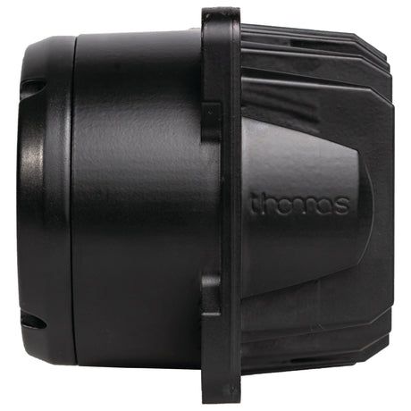The Sparex LED Work Light (Cree High Power), a black cylindrical device with a side label reading "Thomas," features a textured, geometric design and a flat mounting surface. This Class 3, 3000 lumens raw, 10-36V work light also boasts an IP68 rating for durability.