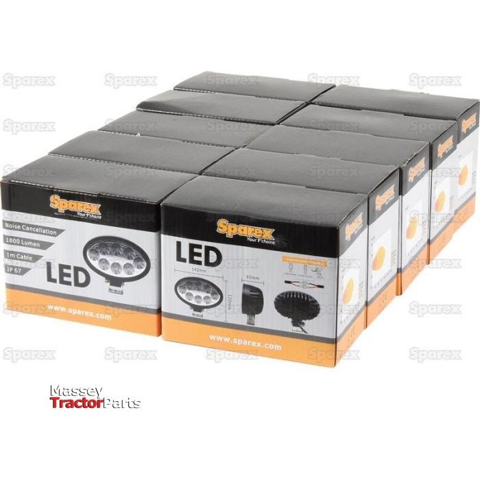 LED Work Light, Interference: Class 3, 2400 Lumens Raw, 10-30V (10 pcs.)
 - S.29847 - Farming Parts