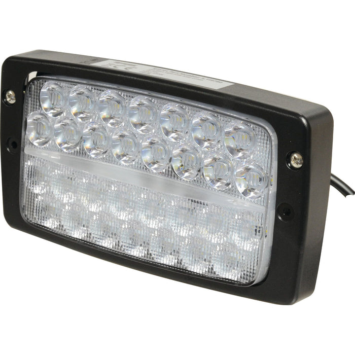 LED Roof Work Light, Interference: Class 3, 5400 Lumens Raw, 10-30V () - Sparex Part S.119780
