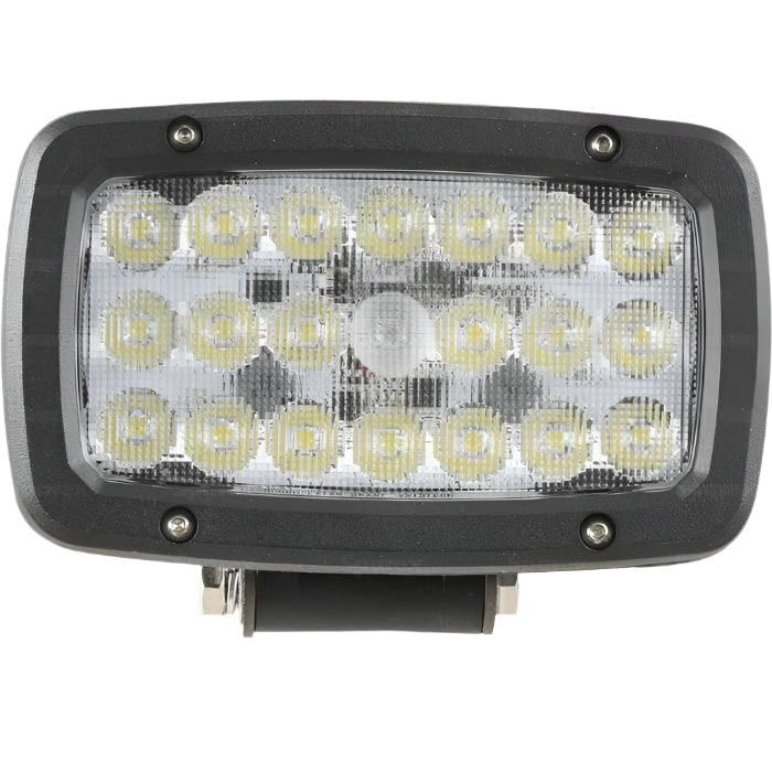 The LED Work Light by Sparex, designated as S.151854, features a robust rectangular design with 24 individual LEDs arranged in four rows to deliver a powerful flood beam. Encased in durable black housing with a clear lens, this light provides an impressive 6600 lumens and operates within a voltage range of 10-30V. It also boasts an IP6K9K rating for exceptional water and dust resistance.