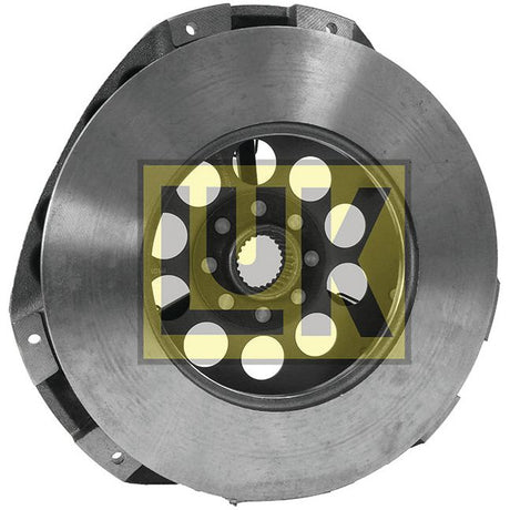 A cast iron automotive component with visible bolts and a central gear, labeled with a yellow and black "Sparex" logo in the center, identified as the Clutch Cover Assembly - S.145233.