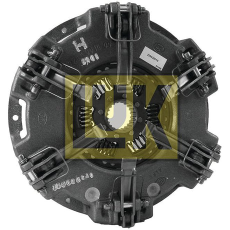 A round, metal Clutch Cover Assembly - S.145405 with multiple springs and levers, featuring the Sparex brand logo prominently in the center of the image, showcasing a durable cerametallic finish.