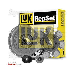 The packaging and components of the Sparex Clutch Kit with Bearings - S.146999 include a Cerametallic Loose Disc, clutch disc, pressure plate, bearings, and mounting hardware, all with the Sparex branding prominently displayed on the box.