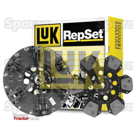 Sparex Clutch Kit without Bearings - S.146608, featuring a 280mm cover size clutch disc and pressure plate, shown in front of the product box.