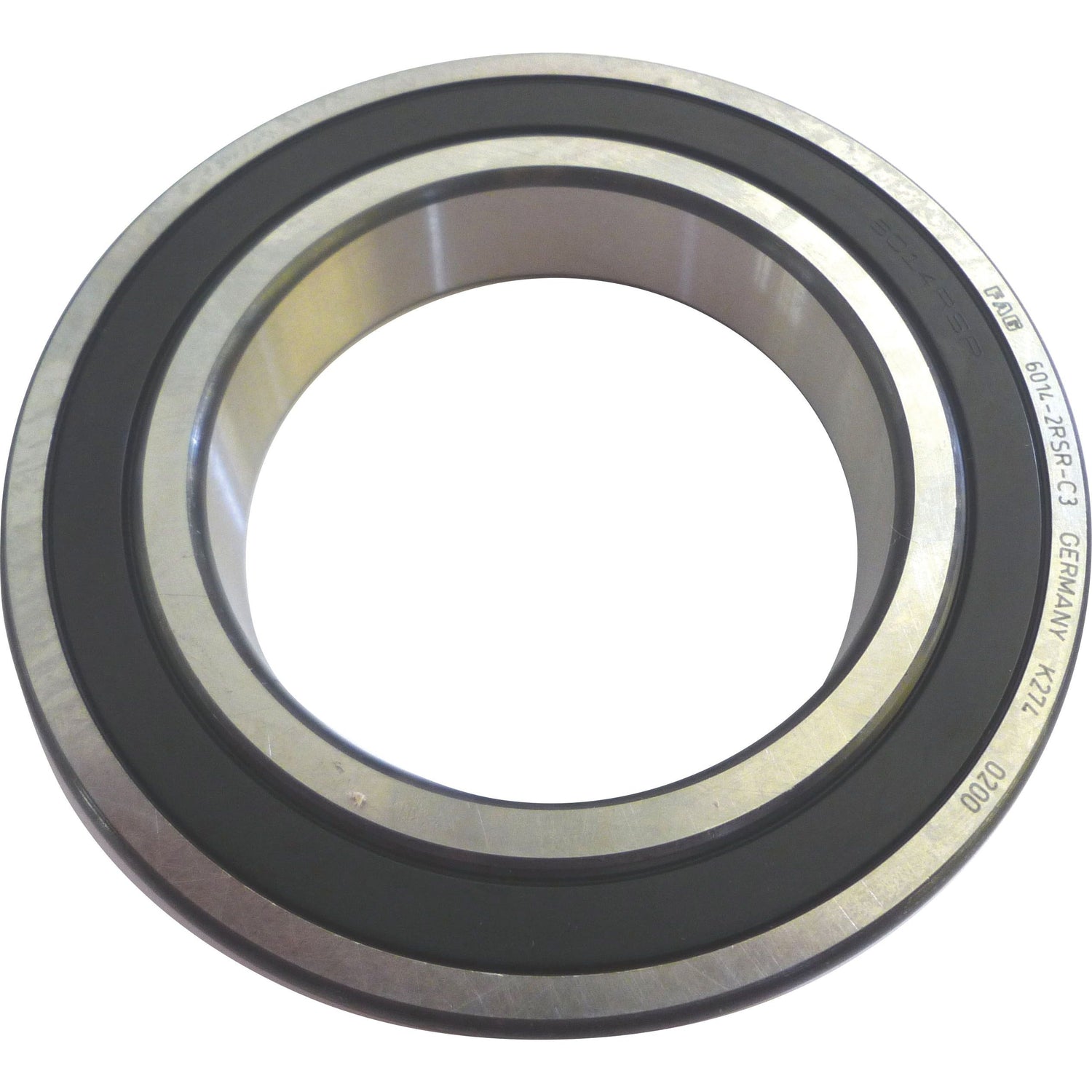 A close-up view of a cylindrical LUK Clutch Release Bearing - S.146343 by Sparex, featuring a black inner ring and visible engraved text.