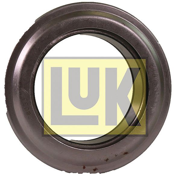 A circular metal bearing featuring the "LUK" logo prominently in the center, the Sparex LUK Clutch Release Bearing (S.146352) is a reliable choice for Case IH machinery.