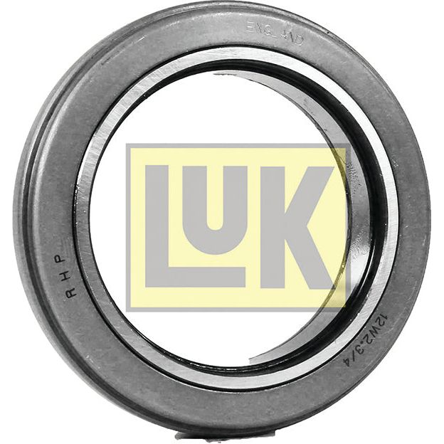 A close-up of a circular mechanical bearing with a metal exterior, an inner ring, and the brand "Sparex" visible in the background, resembling the LUK Clutch Release Bearing - S.146357 used in International Harvester machinery.