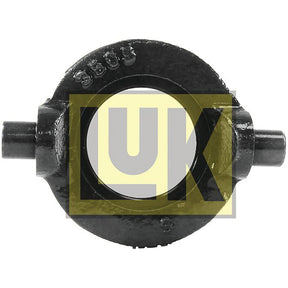 Close-up view of a black mechanical component with a circular hole in the center, marked with "5603," identified as the LUK Clutch Release Bearing - S.146361 from Sparex, with a yellow and white logo in the background.