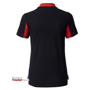 Ladies Black Polo - X993322201-Massey Ferguson-Clothing,Men & Women Shirt & Polo,Merchandise,On Sale,polo,Polo Shirt,Women,workwear