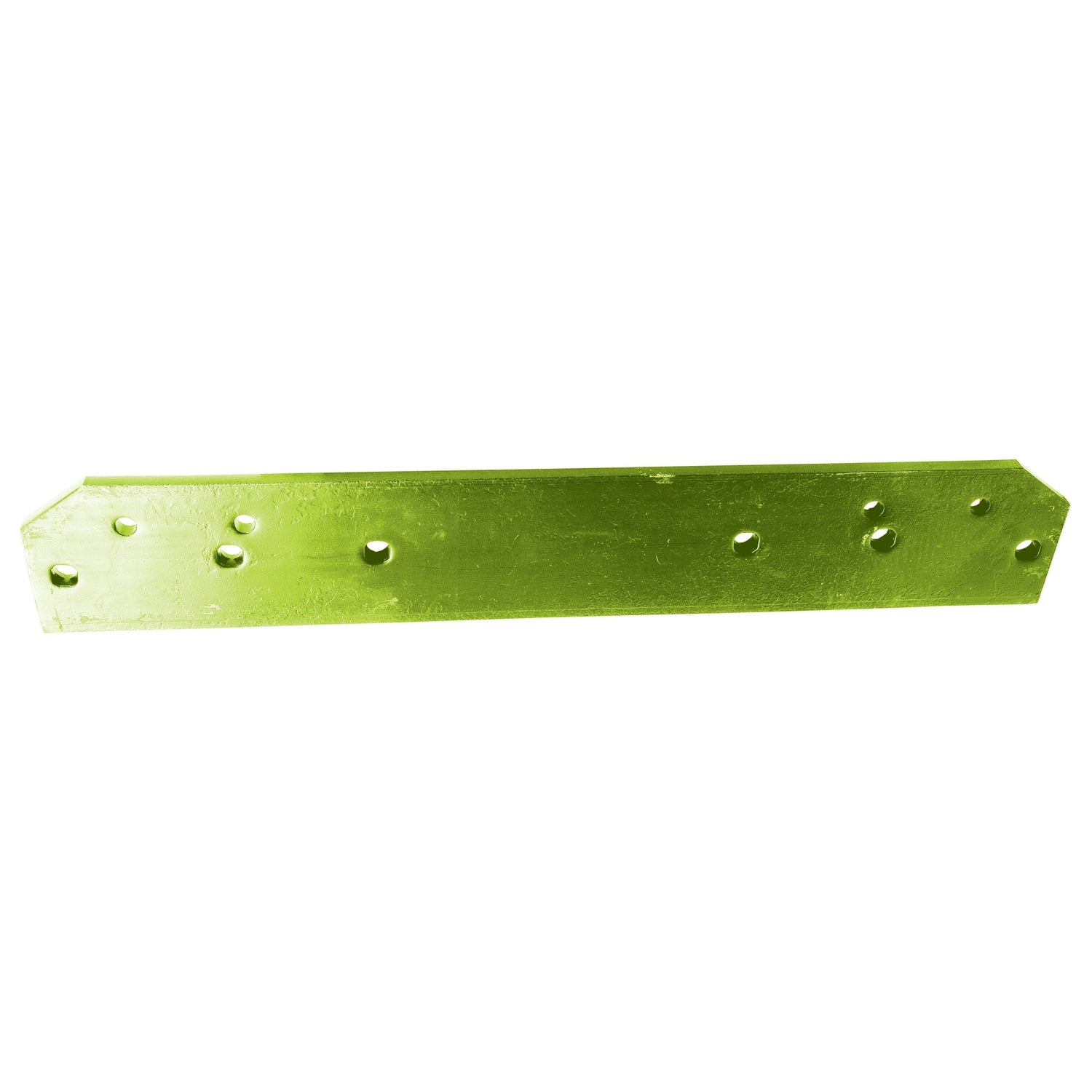 A versatile rectangular metallic green bracket with multiple holes, perfect for use with Vulcan Fasteners and fully compatible with Dowdeswell UCN systems. This product is the Landside - RH & LH (Dowdeswell) - S.127516 by Sparex.