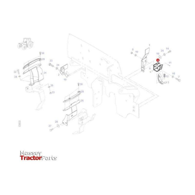 Light Grey T-shirt with Tractor Print - X993322010-Massey Ferguson-Boy,Clothing,Kids Collection,Men & Women Shirt & Polo,Merchandise,On Sale,Overalls & Workwear,t-shirt