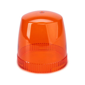Designed for the Fendt models, this durable and efficient AGCO Fendt Lens, Dome for Beacon - F339900140010 features a translucent orange plastic dome-shaped cover with a textured base.