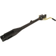 Image showing a black steel Levelling Box Assembly by Sparex (Part No. S.14860) with a knuckle Ø 19mm, fork hole Ø 19 & 19x55mm, a minimum length of 695mm, and 13/16 UNC end fittings.