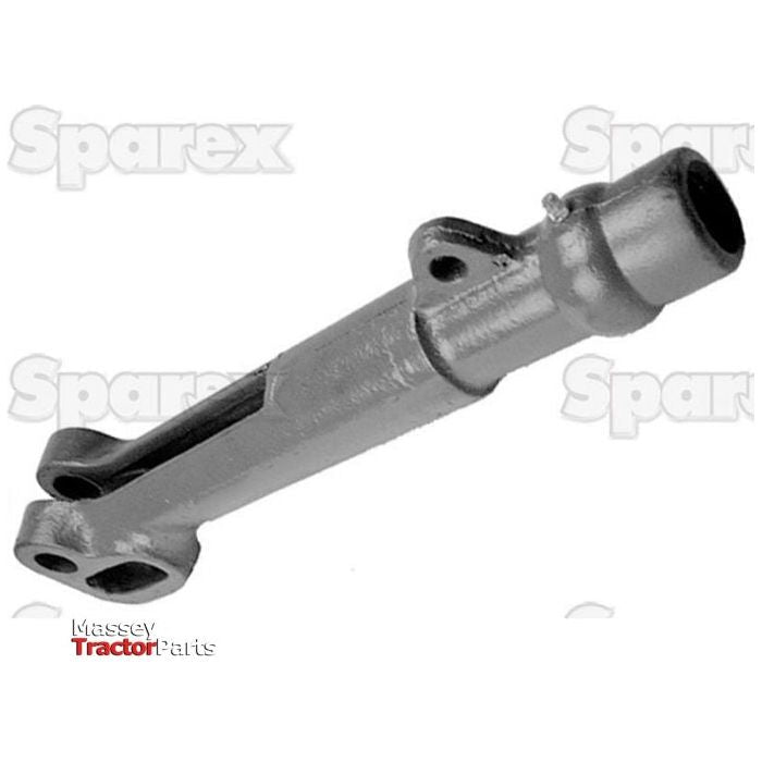 A metal tractor part with a textured surface, labeled "Levelling Box Fork - 1 1/4 UNC" alongside the part number "S.17800" and branded as Sparex.