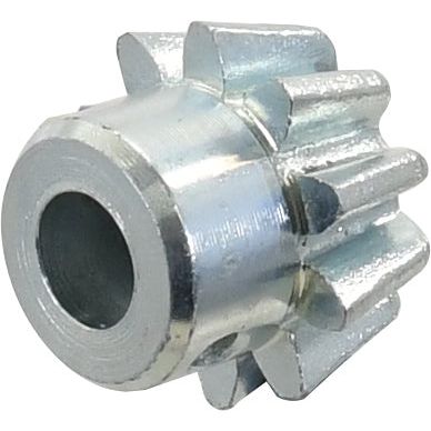 A small metallic gear with 10 splines, a central hole for an axle or shaft, and a length of 30mm, ideal for Ford/New Holland tractors. Product Name: Levelling Box Gear & Washer - Sparex Part No.S.66315 from the brand Sparex.