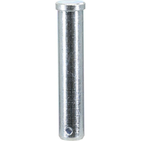 The Sparex Lower link pin 22x97mm Cat. (Part No. S.67496) is a cylindrical metal pin featuring a small hole near the bottom, specifically designed for compatibility with Ford / New Holland machinery.