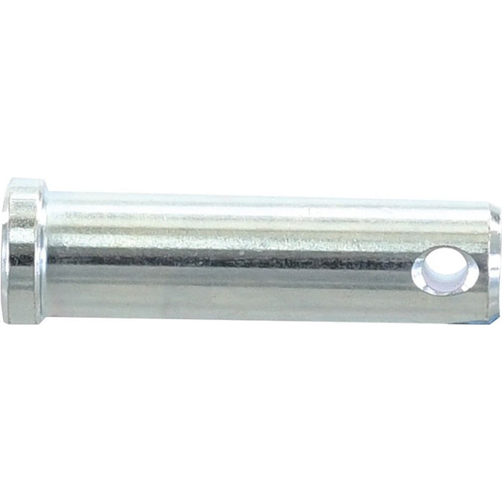 A cylindrical metal Lower link pin from Sparex with a flared head and a small hole near one end, this Pin Ø 18mm has a working length of 54mm and is labeled as Sparex Part No. S.57005.