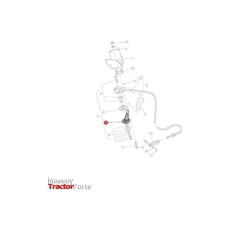 Massey Ferguson Lever - 4285769M1 | OEM | Massey Ferguson parts | Throttle-Massey Ferguson-Engine & Filters,Farming Parts,Fuel Delivery Parts,Throttle Levers,Tractor Parts