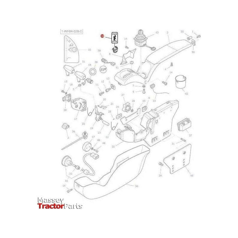 Massey Ferguson Lift Switch - 4294420M5 | OEM | Massey Ferguson parts | Engine Electrics and Instruments-Massey Ferguson-Farming Parts,Hydraulic Lift Components,Hydraulics,Lighting & Electrical Accessories,Rocker Switches & Components,Switches & Sensors,Tractor Hydraulic,Tractor Parts