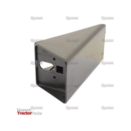 A metal, triangular linkage bracket-lamp holder part against a white background, featuring Sparex branding and the Massey Tractor Parts logo. The product is named "Light Holder Bracket" with Sparex Part No.S.312048.