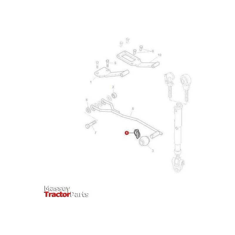 Massey Ferguson Linch Pin - 3011024X1 | OEM | Massey Ferguson parts | Linkage-Massey Ferguson-Farming Parts,Linch Pins,Linkage,PTO & Linkage,Tractor Parts