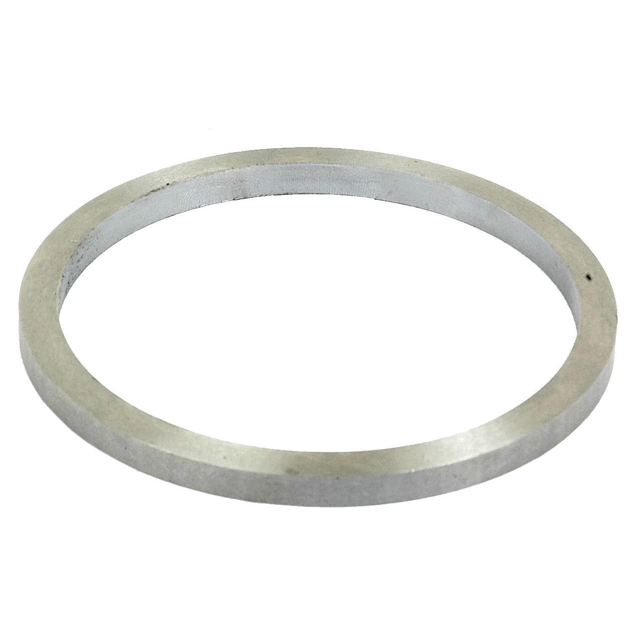 A thin, circular metal washer, identified as the Liner Cuff Ring with Sparex Part No. S.43398 from the brand Sparex, is shown against a white background, resembling a precision component like those found in Massey Ferguson machinery.