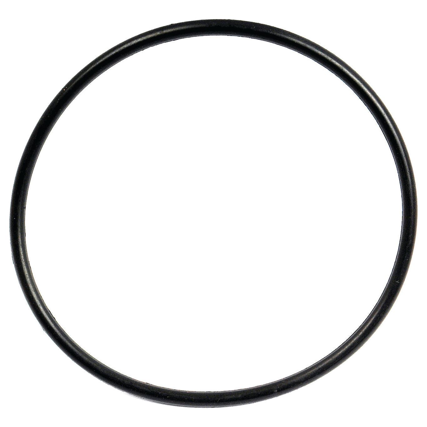 A close-up of the Liner Seal | Sparex Part No.S.30083, a black rubber O-ring from the trusted brand Sparex, reminiscent of the durable parts used in International Harvester machinery.